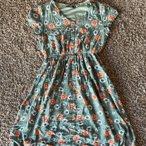 Mikarose Green Floral Dress